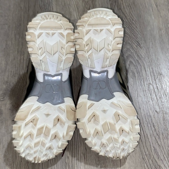 VALENTINO GARAVANI Sneaker Climber Sliver/Burgundy EUR 38.5 USA W8-8.5 M 7-7.5 - Picture 16 of 16